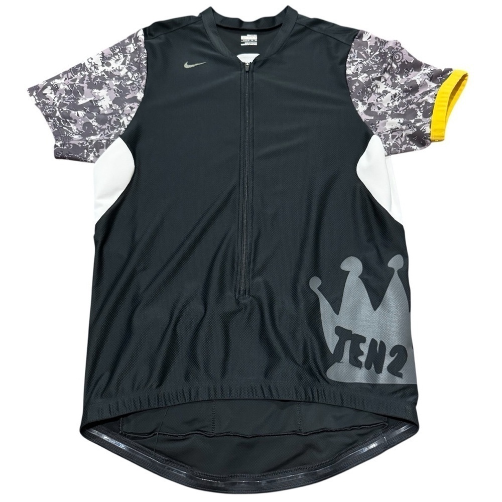 Nike Cycling Jersey Women’s XL 16/18 Ten 2 Fit Dry Rear Pockets Black
